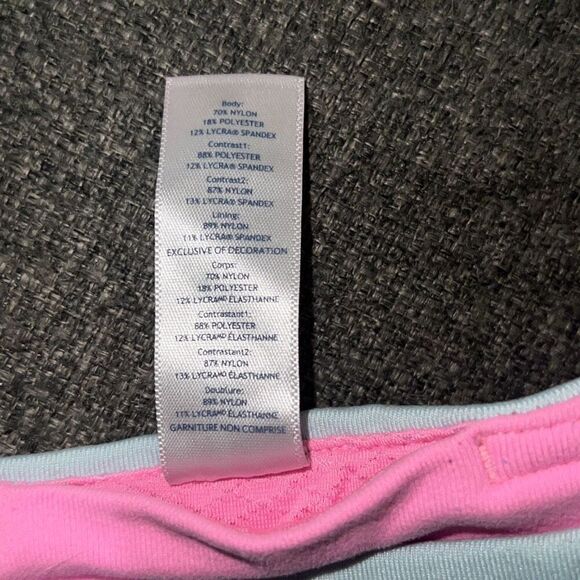 Ivivva by Lululemon Girls Cropped Leggings Watercolor Stripes Athletic Sz 12 - Picture 4 of 7